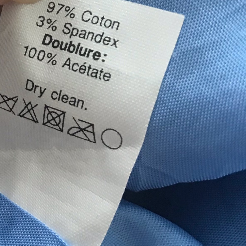 J. Crew Factory Suiting Blue Dress Size 0 - Picture 8 of 12